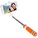 Mini Selfie Stick Con Impugnatura Antiscivolo 4x3x14 Cm. Arancia - Foto miniatura 3