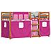 Letto a Castello senza Materasso Rosa 80x200 cm Legno di Pino - Foto miniatura 4