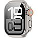 Custodia Protettiva Per Apple Watch - Pc Rigido E Vetro Temperato Silver 44 Mm - Foto miniatura 1