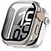 Custodia Protettiva Per Apple Watch - Pc Rigido E Vetro Temperato Silver 44 Mm - Foto miniatura 2