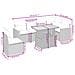 Set Divani da Giardino 7 pz con Cuscini Beige in Polyrattan - Foto miniatura 3