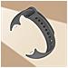 Cinturino Tpu Elegante Compatibile Con Xiaomi Band 8/9 (metal Head) - Comfort E Resistenza Al Sudore Grey - Foto miniatura 3