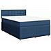 Giroletto a Molle con Materasso Blu 140x190 cm in Tessuto - Foto miniatura 3