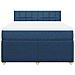 Giroletto a Molle con Materasso Blu 140x190 cm in Tessuto - Foto miniatura 6