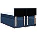 Giroletto a Molle con Materasso Blu 140x190 cm in Tessuto - Foto miniatura 8