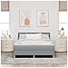 vitaXL Letto rete a molle con Materasso Grigio Chiaro 160x200 cm Tessuto - Foto miniatura 5
