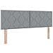 vitaXL Letto rete a molle con Materasso Grigio Chiaro 160x200 cm Tessuto - Foto miniatura 7