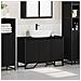 Mobile Lavabo Rovere Nero 91x35x60 cm Legno Ingegnerizzato - Foto miniatura 4