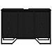 Mobile Lavabo Rovere Nero 91x35x60 cm Legno Ingegnerizzato - Foto miniatura 5