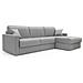 Chris Divano Letto Angolare Con Penisola In Simil Cotone T13 Grigio - Foto miniatura 1