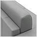 Chris Divano Letto Angolare Con Penisola In Simil Cotone T13 Grigio - Foto miniatura 4