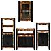 Set di mobili per il bagno 4 pcs Legno massello riciclato - Foto miniatura 9