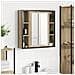 Mobile bagno Rovere chiaro Pannelli truciolato Medio Stoccaggio - Foto miniatura 2