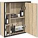 Mobile bagno Rovere chiaro Pannelli truciolato Medio Stoccaggio - Foto miniatura 4