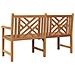 panchina Altro Marrone 150 x 60 x 90 cm Legno massello di teak - Foto miniatura 8