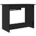 Scrivania Rovere nero 100 x 50 x 76 cm Legno multistrato - Foto miniatura 8