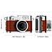 Mini Fotocamera Retrò Con Torcia: Video Hd 1080p, Portachiavi Portatile Brown - Foto miniatura 2