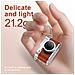 Mini Fotocamera Retrò Con Torcia: Video Hd 1080p, Portachiavi Portatile Brown - Foto miniatura 4