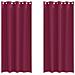 Tende con tende 2 pcs Rosso Vino 225x140cm Poliestere - Foto miniatura 1
