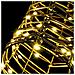 Slitta trainata da renna con 140 LED Bianco caldo 60 cm Rattan - Foto miniatura 5