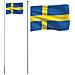 Asta e Bandiera Svezia 6,23 m Alluminio - Foto miniatura 1