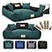 115x95 cm KINGDOG MM43 Cuccia per cani verde personalizzabile - Foto miniatura 1