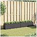 Fioriere da Giardino con 3 Vasi Nere 105x30x32 cm in Polyrattan - Foto miniatura 3