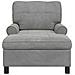 Chaise Lounge Grigio chiaro 91 x 157 x 91 cm Velluto - Foto miniatura 4