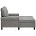 Chaise Lounge Grigio chiaro 91 x 157 x 91 cm Velluto - Foto miniatura 5