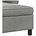 Chaise Lounge Grigio chiaro 91 x 157 x 91 cm Velluto - Foto miniatura 7