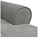 Chaise Lounge Grigio chiaro 91 x 157 x 91 cm Velluto - Foto miniatura 8