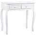Mobile Da Ingresso In Legno Con 2 Cassetti Bianchi 80x40x75 - Foto miniatura 1