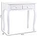 Mobile Da Ingresso In Legno Con 2 Cassetti Bianchi 80x40x75 - Foto miniatura 4