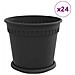 Vasi per Piante 24 pcs Nero Ø 19 x 16 cm Plastica - Foto miniatura 1