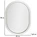 Specchio Con Led Vkh1059-argento-vetro-60x3,5x80 Cm - Foto miniatura 8
