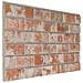 Pannelli da parete 10 pcs Arancione 100 x 50 cm Schiuma EPS - Foto miniatura 1