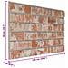 Pannelli da parete 10 pcs Arancione 100 x 50 cm Schiuma EPS - Foto miniatura 4