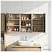 Set di Armadi da Bagno con lo scaffale 3 pcs 90 x 10,5 x 50 cm - Foto miniatura 4