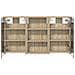 Set di Armadi da Bagno con lo scaffale 3 pcs 90 x 10,5 x 50 cm - Foto miniatura 7