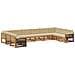 Set divani con cuscino 10 pcs Legno di Acacia Massello - Foto miniatura 1