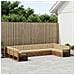 Set divani con cuscino 10 pcs Legno di Acacia Massello - Foto miniatura 2