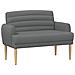 Loveseat con bottoni imbottiti Grigio Scuro 116 x 67 x 80 cm - Foto miniatura 1