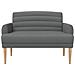 Loveseat con bottoni imbottiti Grigio Scuro 116 x 67 x 80 cm - Foto miniatura 3