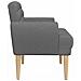 Loveseat con bottoni imbottiti Grigio Scuro 116 x 67 x 80 cm - Foto miniatura 4