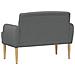 Loveseat con bottoni imbottiti Grigio Scuro 116 x 67 x 80 cm - Foto miniatura 5