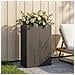 Vaso da giardino Nero 50 x 30 x 75 cm Acciaio laminato a freddo - Foto miniatura 2