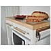 Carrello Porta Microonde con Tagliere - Modello Benchef Naturale - Foto miniatura 3