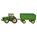 rattore John Deere in metallo + Rimorchio - Modellino in scala 1:50 - Foto miniatura 2