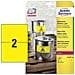 Etichette 210 X 148 Mm Pellicola In Poliestere Giallo 40 Pz. Permanente Etichetta Universale, - Foto miniatura 1