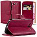 Custodia Compatibile Con Samsung Galaxy S3 / S3 Neo In Rosso Vinaccia - Coperchio Protettiva Con Chiusura Magnetica, Funzione Stand E Tasca Per Le Carte - Foto miniatura 1